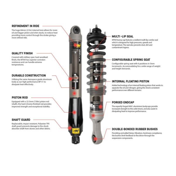 Old Man Emu - 1107K - MT64 Kit FR 2 in/220-330 lb, RR 0 in/0 lb